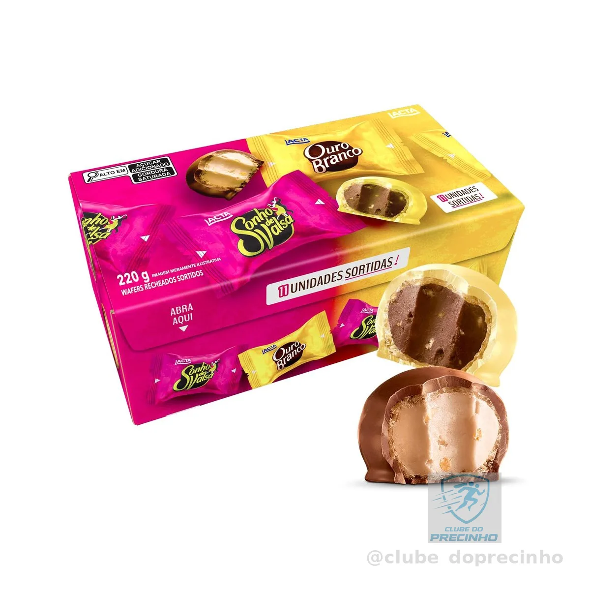 Caixa Sonho de Valsa e Ouro Branco Sortidos 220g