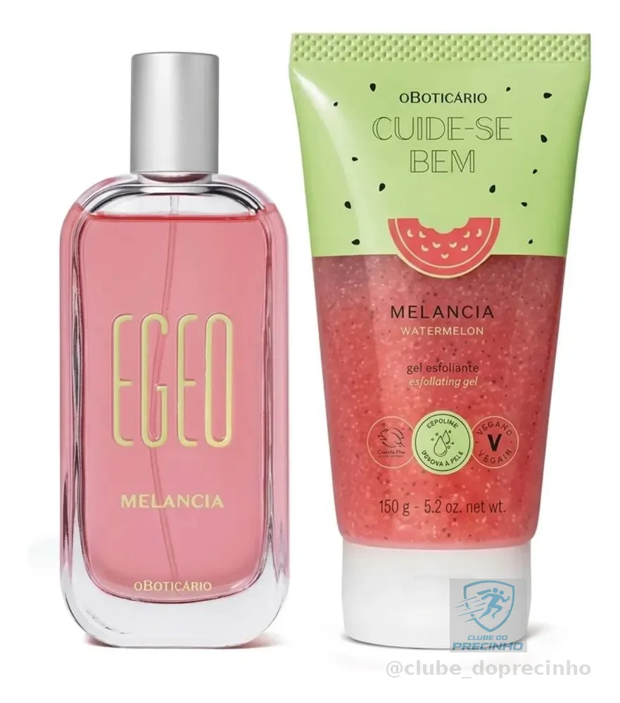 Combo Egeo Melancia: Colônia 90ml + Gel Esfoliante 150g