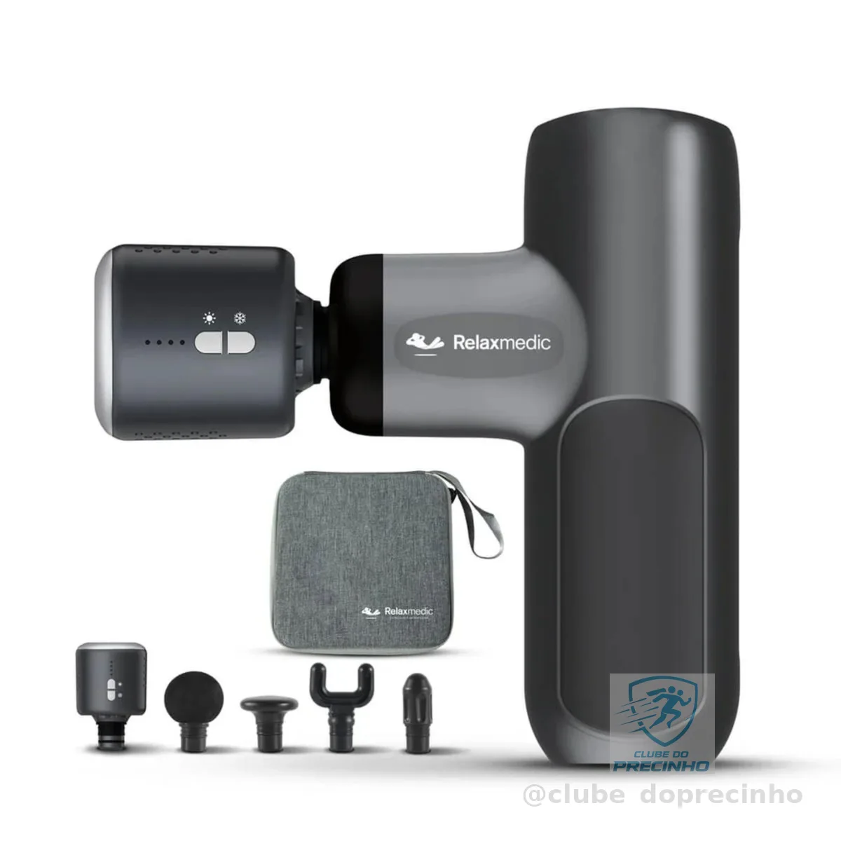 Pistola de massagem Deep Cryo Relaxmedic Preta