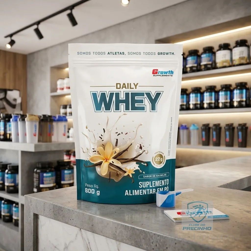 Growth Supplements - Daily Whey Protein 800g Growth Supplements - Baunilha