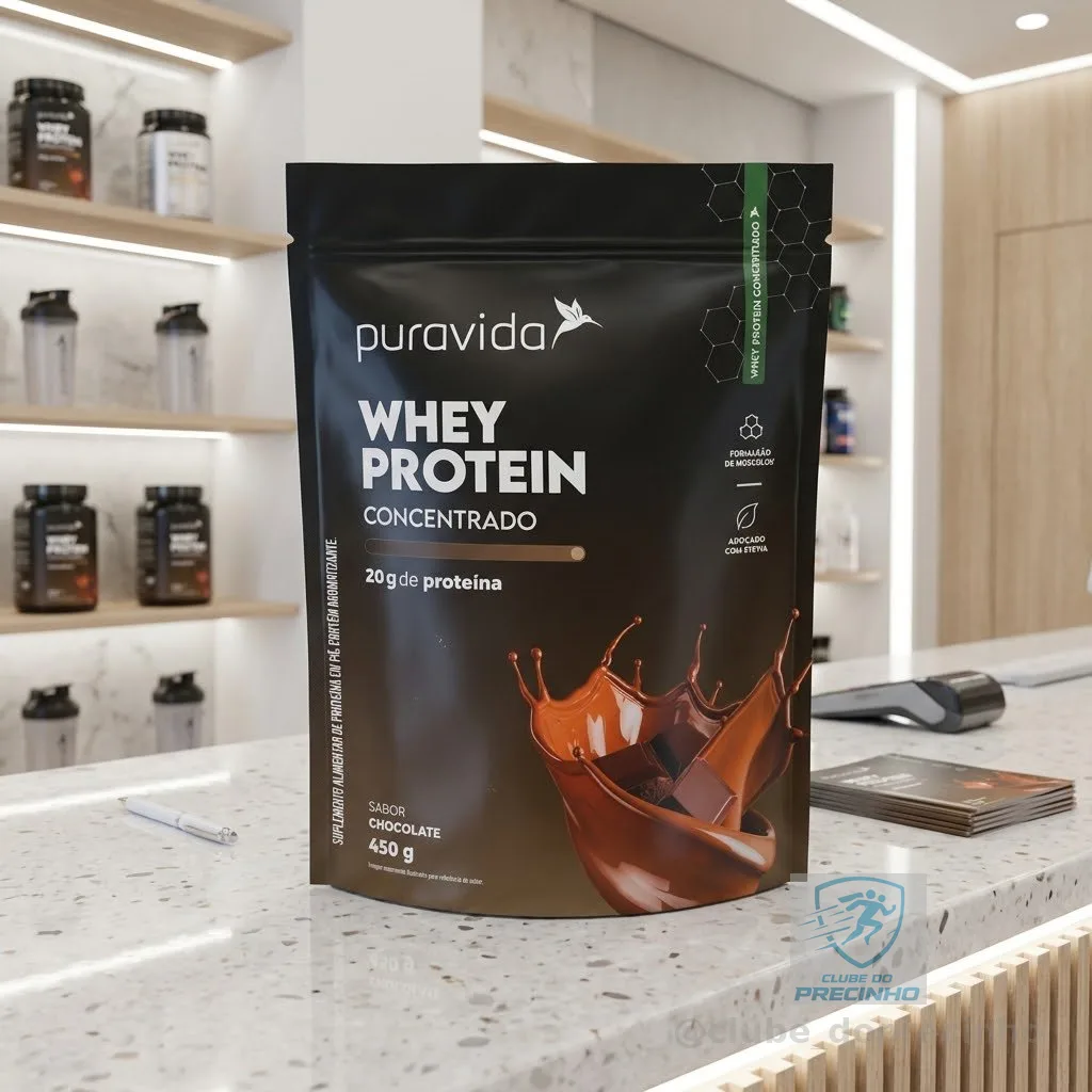 Puravida Whey Protein Concentrado Chocolate 450G