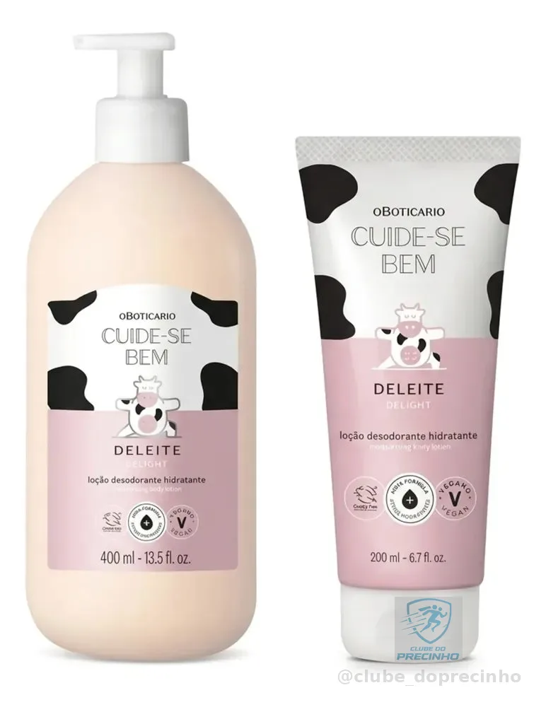Combo Cuide-se Bem Deleite: Loção 400ml + Loção 200ml