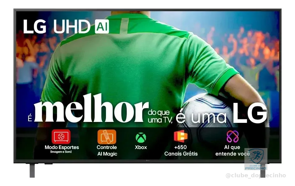 Smart TV LG UHD AI UA85 60 polegadas HDR10 Pro Processador α7 AI Ger 8 webOS 25