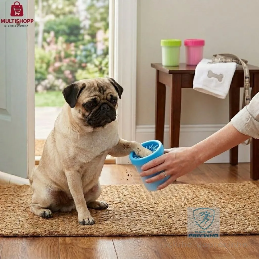 Lava Patas para Cachorros Pequenos - Limpeza Facil Rapida Segura Design Compacto