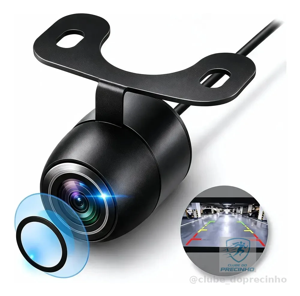 Câmera De Ré Universal Automotiva Full Hd Visão Noturna 12v