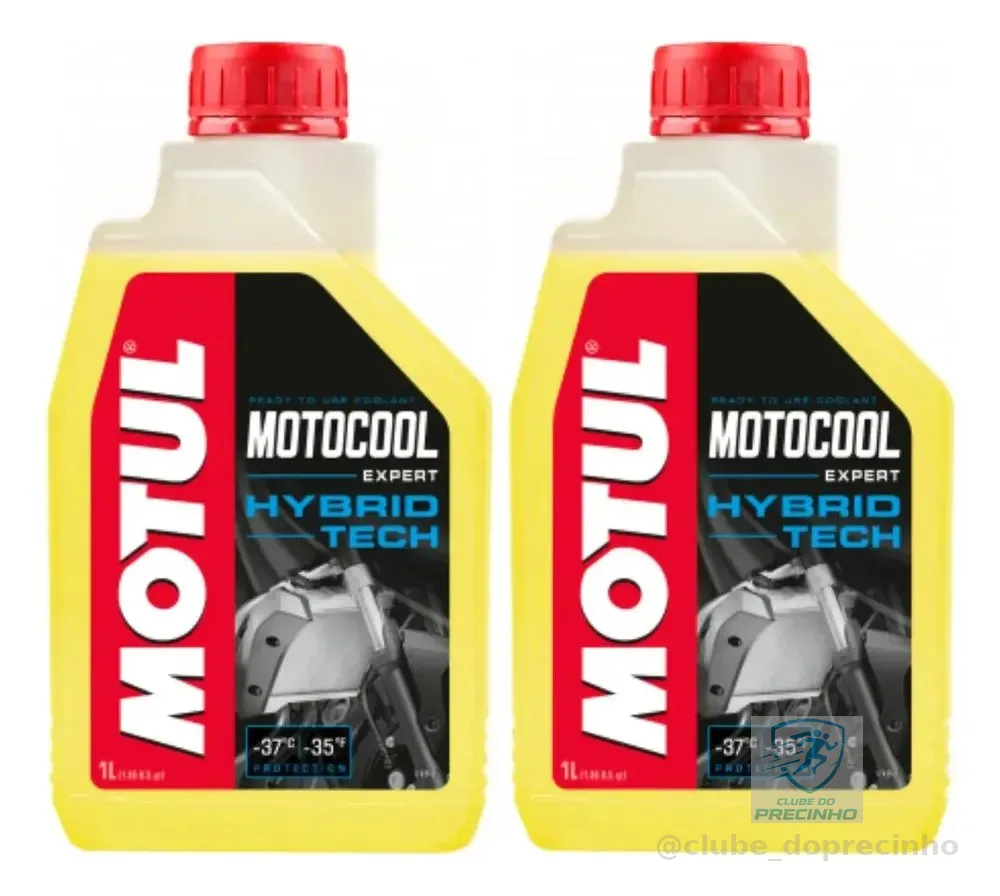 Kit Fluido Radiador Motul Motocool Expert 2 Litros Amarelo