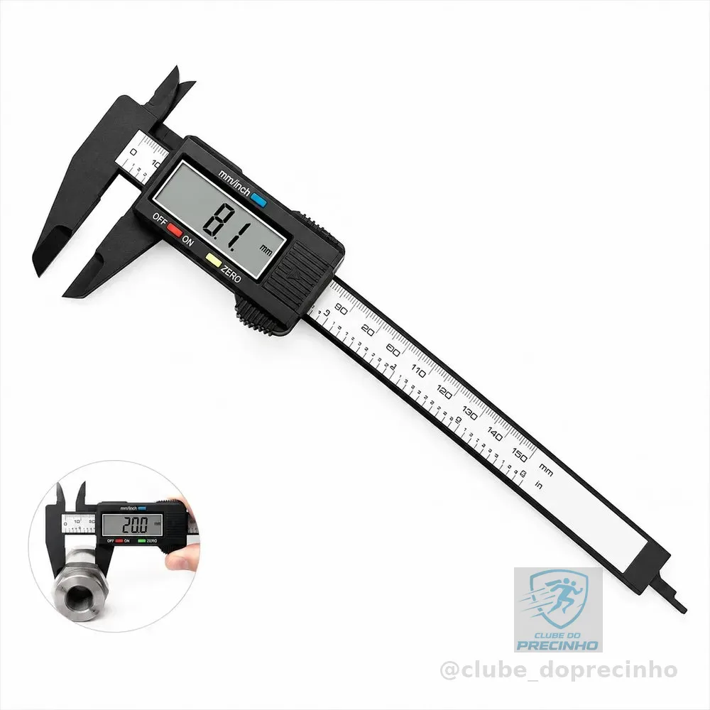 Paquímetro Digital Com Display Lcd Caliper Profissional