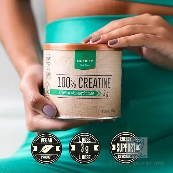 Creatina Nutrify 100% em pó Sem sabor x 300g