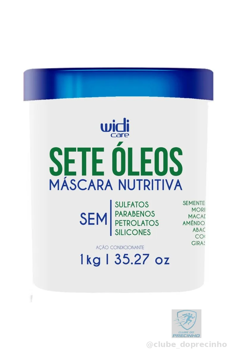 Widi Care Máscara Nutritiva Sete Óleos 1 Kg Branco Grande