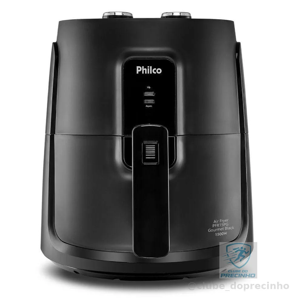 Fritadeira Elétrica sem óleo/Air Fryer Philco PFR15PG Preto 4,3L com Timer