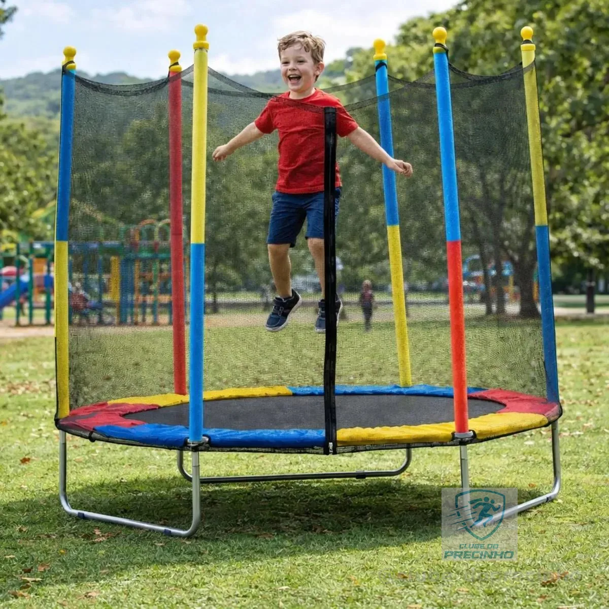 Cama Elástica Infantil Pula Pula 1,8m Trampolim Com Zíper