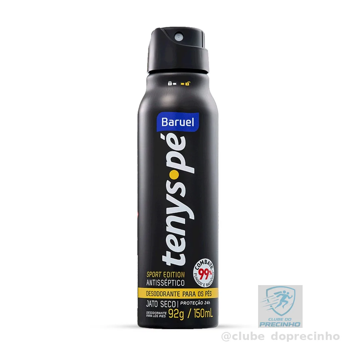 Tenys Pé Baruel Sport Edition Jato Seco 92g - Desodorante para os pés