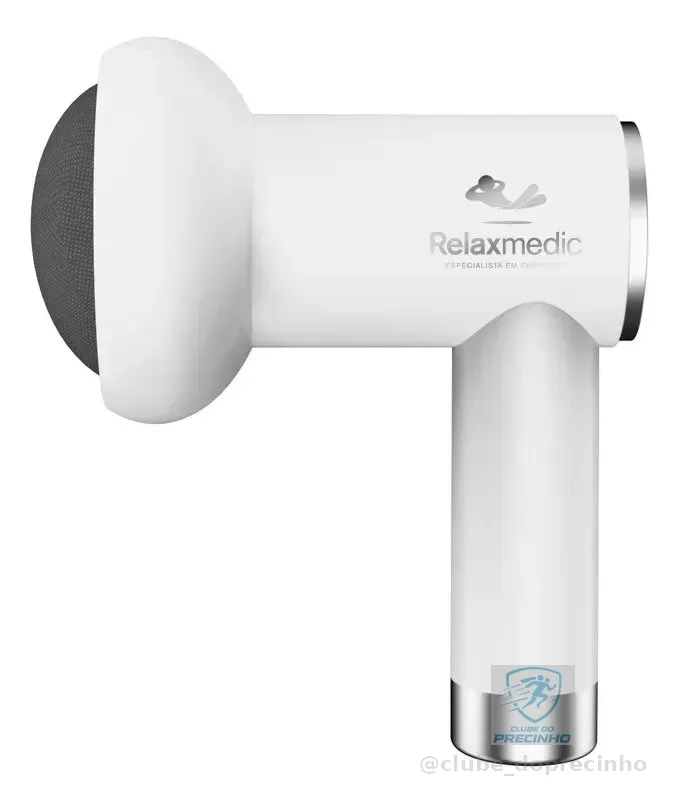 Massageador Elétrico Portátil Orbit Touch Sem Fio Relaxmedic Cor Branco