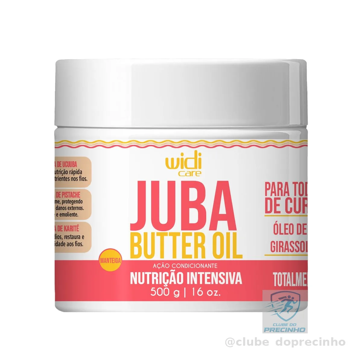 Widi Care Máscara de Tratamento Nutrição Juba Butter Oil 500g