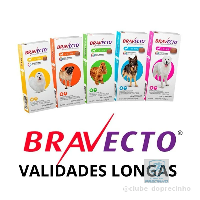 Antipulgas e Carrapatos Bravecto Msd Para Cães escolha tamanhosdentro do anuncio