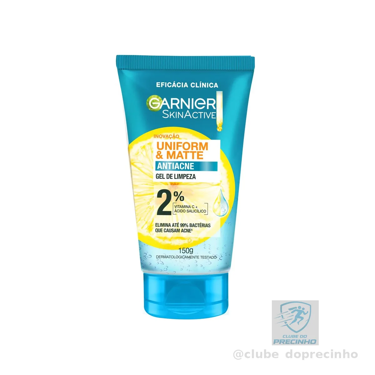 Gel de Limpeza Facial Garnier Uniform & Matte Vitamina C Matte 150g