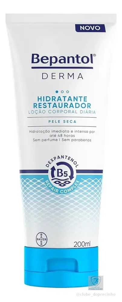 Bepantolderma Loção Corporal Restauradora 200ml Bayer Derma Bepantol Pele Seca