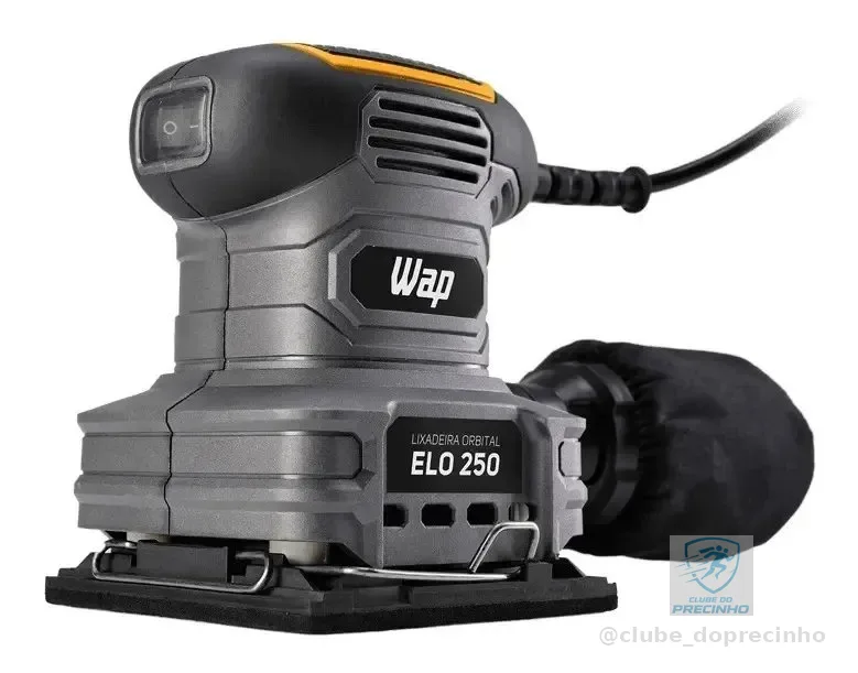 Lixadeira Orbital ELO 250 FW008918 Cinza, Amarelo e Preto Wap 127V