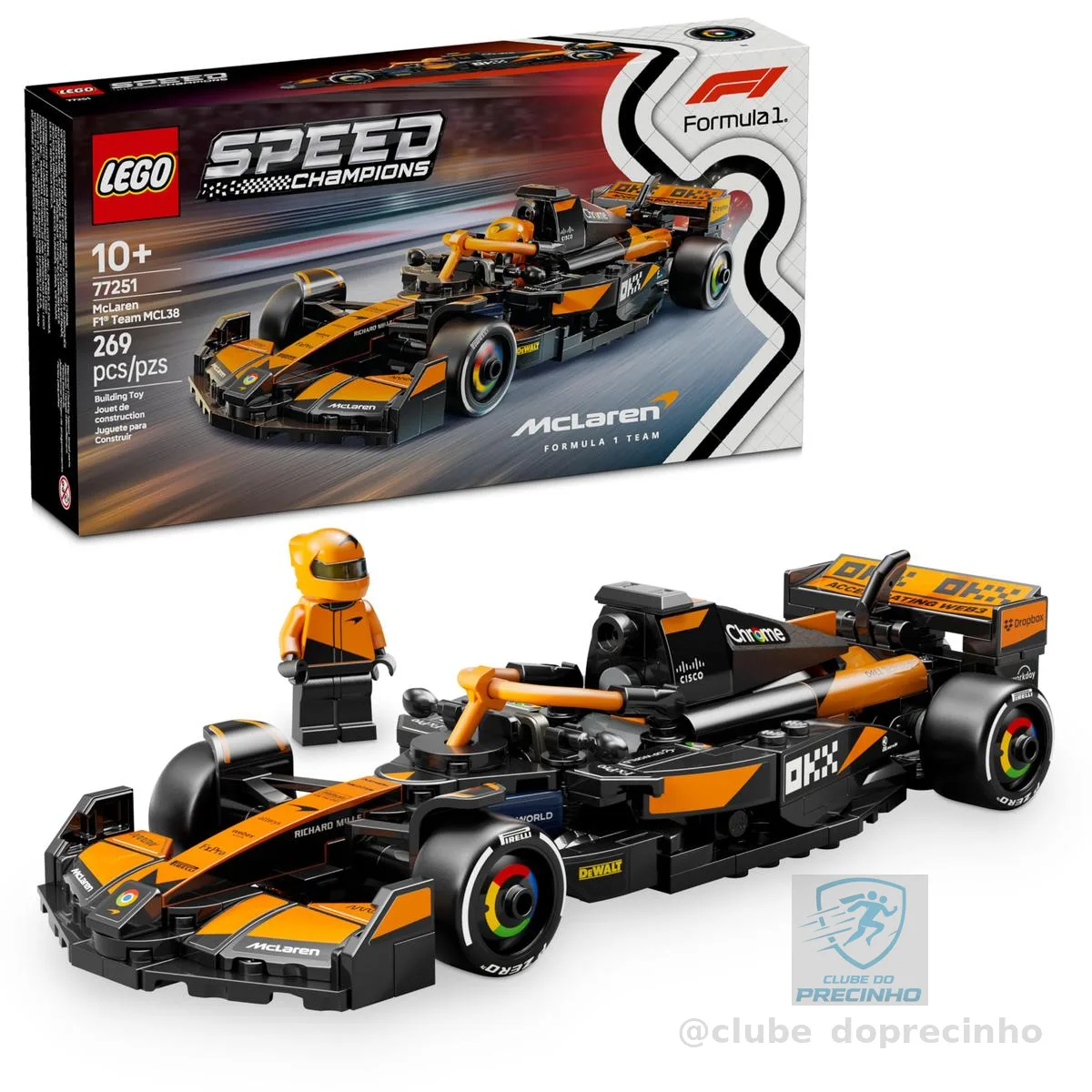 LEGO Speed Champions Carro de Corrida McLaren F1® Team MCL38 77251