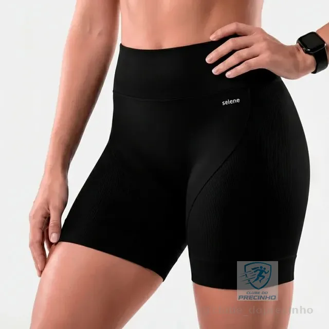 Short Selene Bermuda Feminina Dry Fitness Anatômica Fit Leve