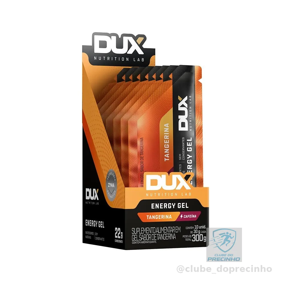 Dux Nutrition Energy Gel com Cafeína 10 unidades - Tangerina