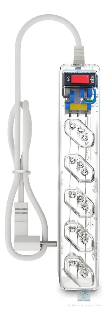 Clamper Proteção contra raios e surtos Filtro de linha - Transparente 5 - 1 m