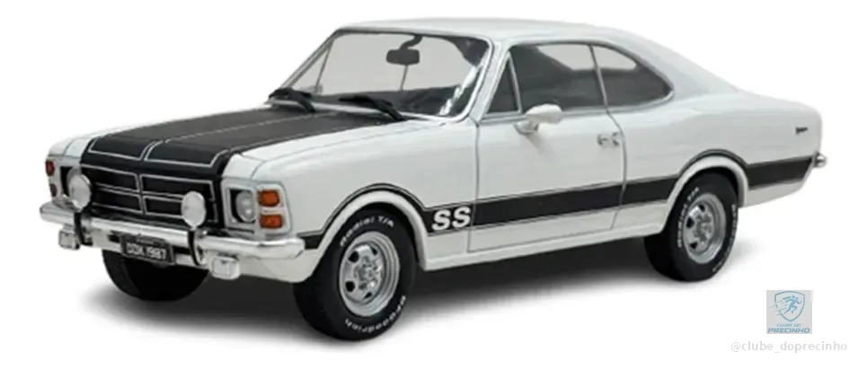 Miniatura Chevrolet Opala Ss 1979 1:24 California Branco Branco