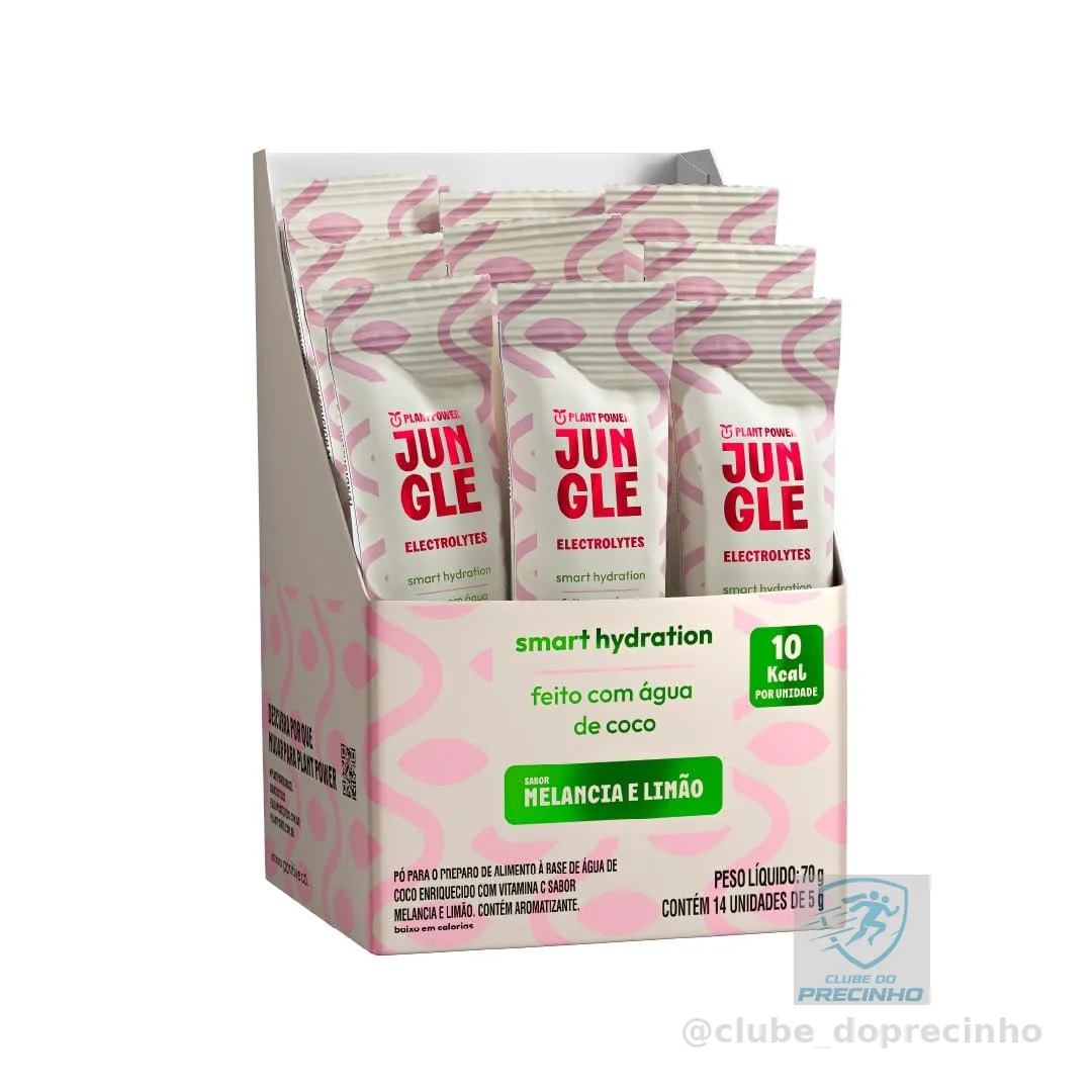 Repositor de Eletrólitos Jungle Electrolytes Melancia e Limão - Sachê 5g (14 Unidades)