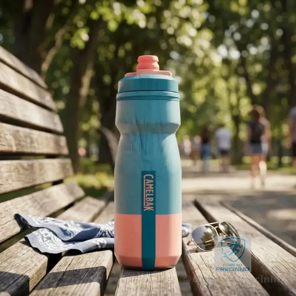 Garrafa Camelbak Bike Trilha Podium Chill 621ml Teal Mercury Teal