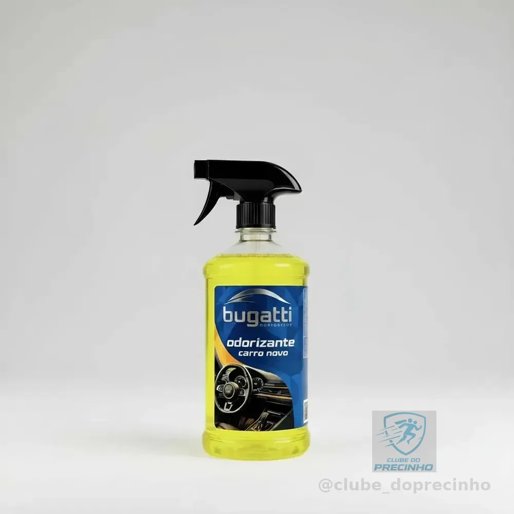 Aromatizante Cheirinho Odorizador Spay Bugatti 1l Carro Novo Premium Carro Novo