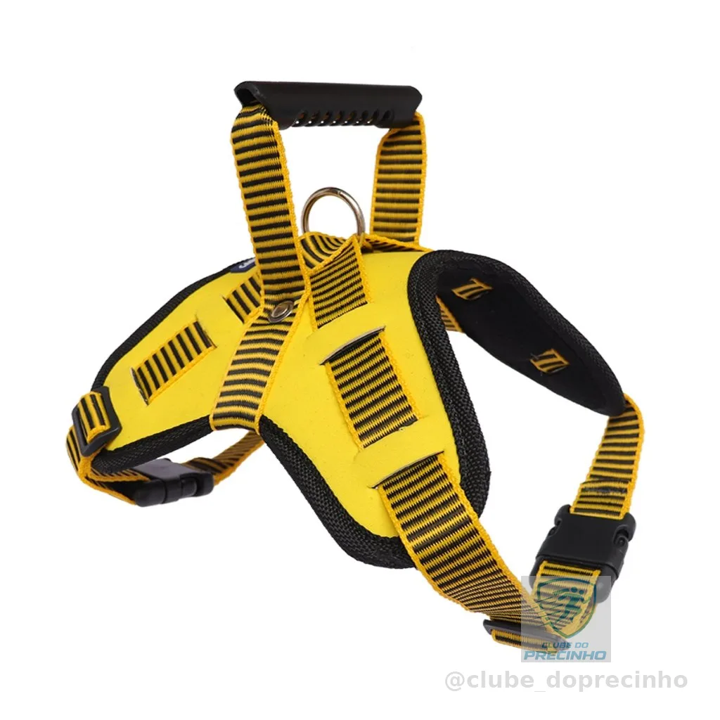Peitoral P/ Cachorro Modelo Califórnia + Guia Para Todos os Tamanhos e Raças BLACK FRIDAY