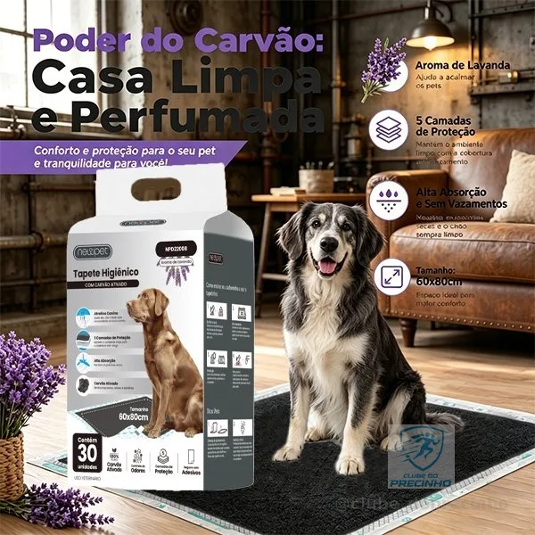 fbs-logo-brDog Newpet Mat 60x90/60x80/60x60  30 Units Prime Activated Carbon/Bamboo Higienepet