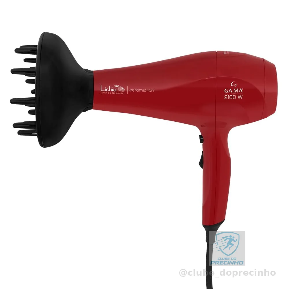 GA.MA ITALY Secador de Cabelo Gama Lichia Ceramic Ion 2100W 127V