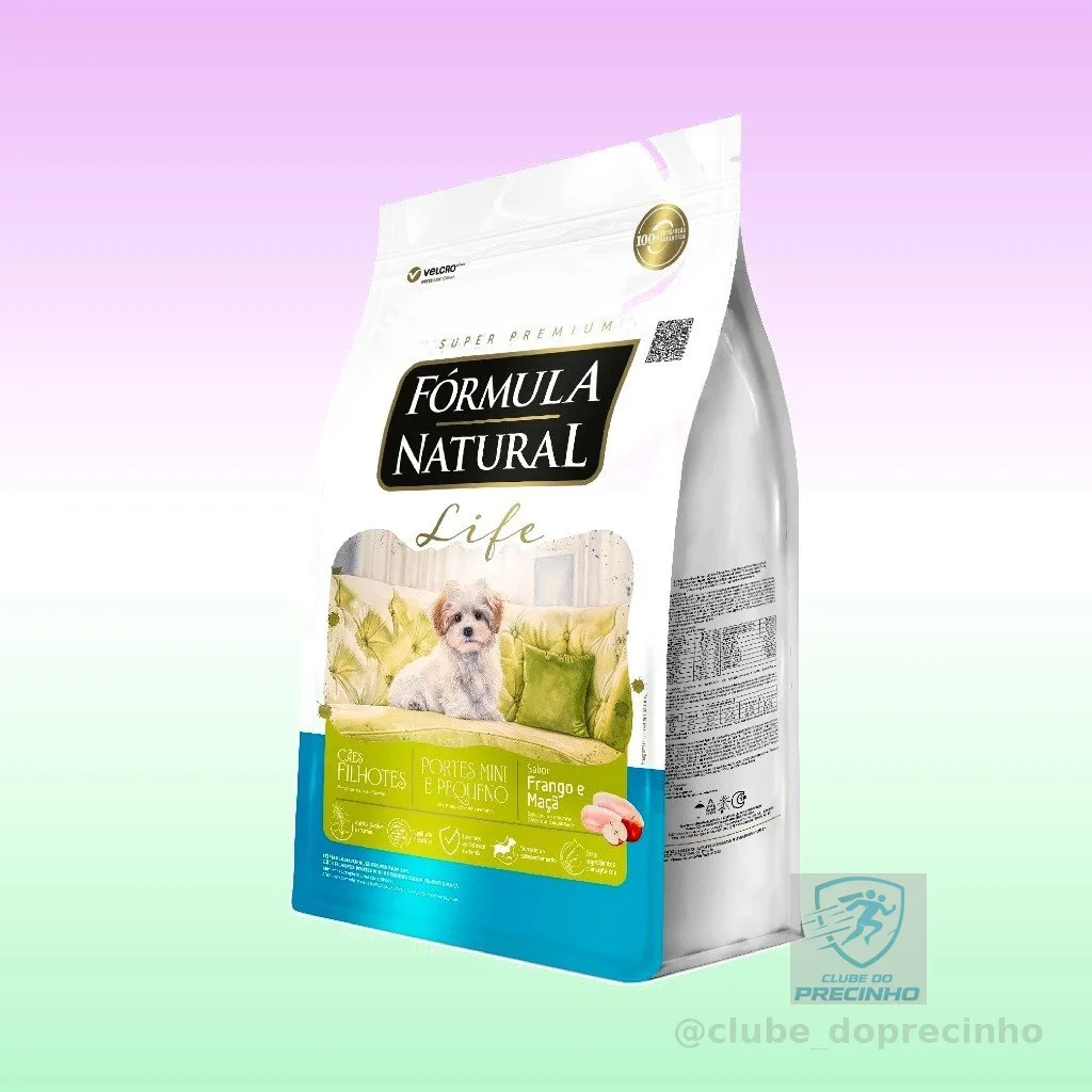 Ração Seca Fórmula Natural Life Cães Filhotes Porte Mini e Pequeno 10,1 KG Adimax
