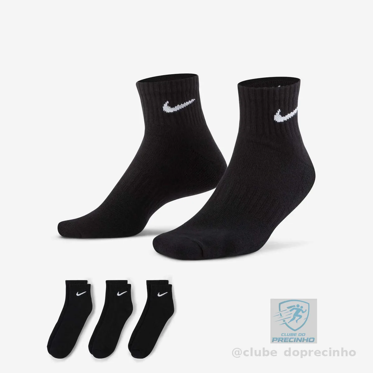 Meia Nike Everyday Cushion (3 Pares) Unissex