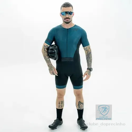 Macaquinho Carbon Unissex Triathlon Corrida Vezzo Uv 50