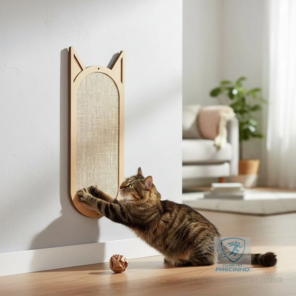 Arranhador Para Gato Parede Sisal 50x20 Grande Brinquedo Pet Ricapet