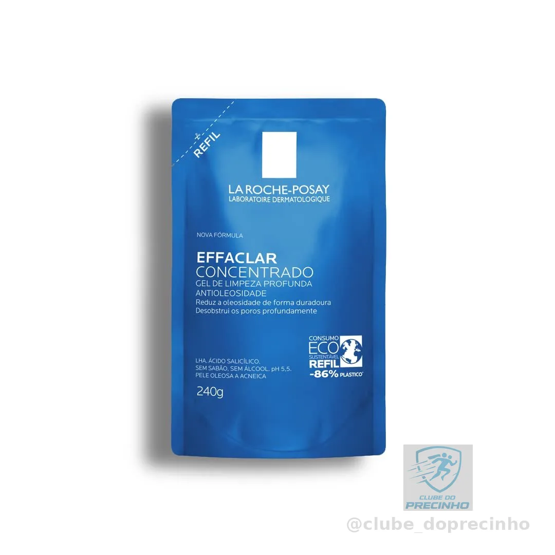 La Roche-posay Effaclar Gel Concentrado. Gel de Limpeza Facial. Limpa a Pele Profundamente Reduzindo a Oleosidade e Lesões Acneica. Limpeza Facial. Pele Oleosa. Ácido Salicílico, LHA, PCA de Zinco.