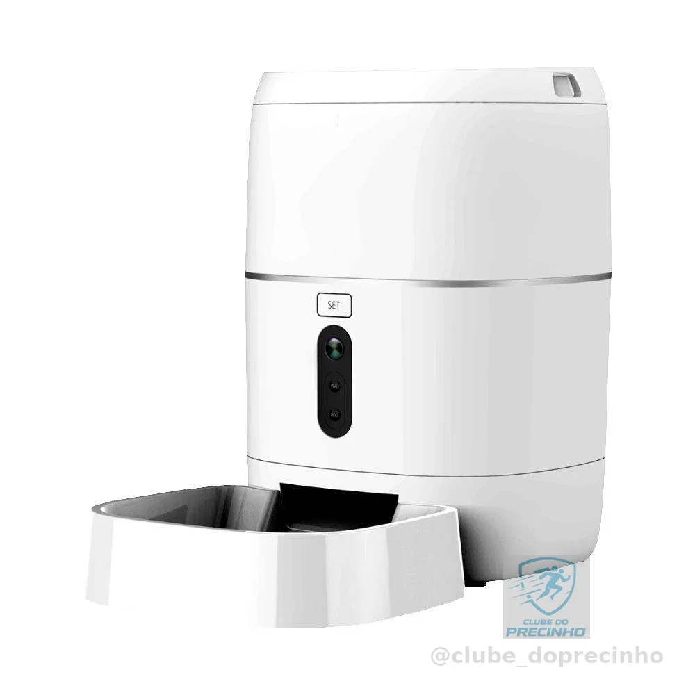 Alimentador Automático PET Comedouro Com Suporte Para Rede Inteligente, APP, Comando De Voz e Câmera 1080p  - Newpet