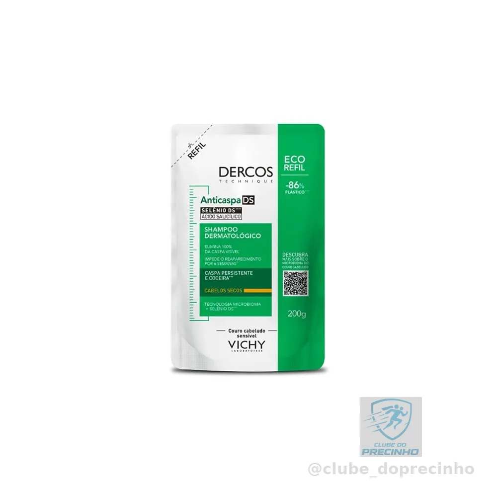 Vichy, Dercos Shampoo Anticaspa Intensivo para Cabelos Secos