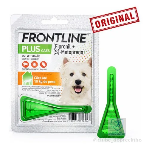 Frontline Plus Pipeta Antipulgas Carrapatos Cães 2 A 10kg