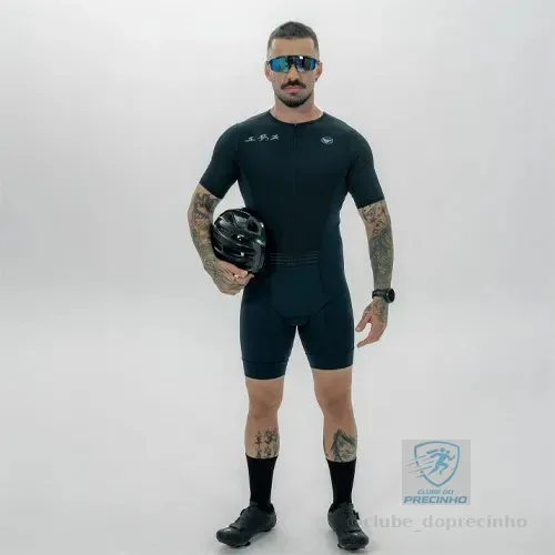 Macaquinho Triathlon Vezzo Bike Corrida Carbon Unissex