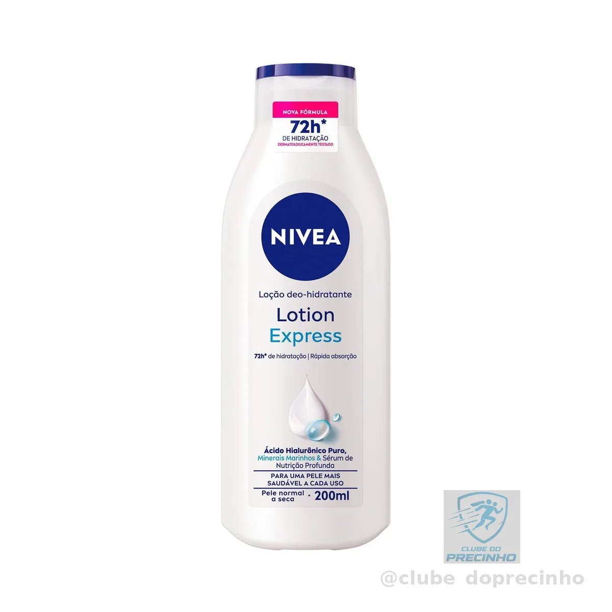 NIVEA Loção Hidratante Corporal Lotion Express - Loção Hidratante com textura leve que hidrata profundamente, protege do ressecamento e auxilia na regeneração da pele - 200ml