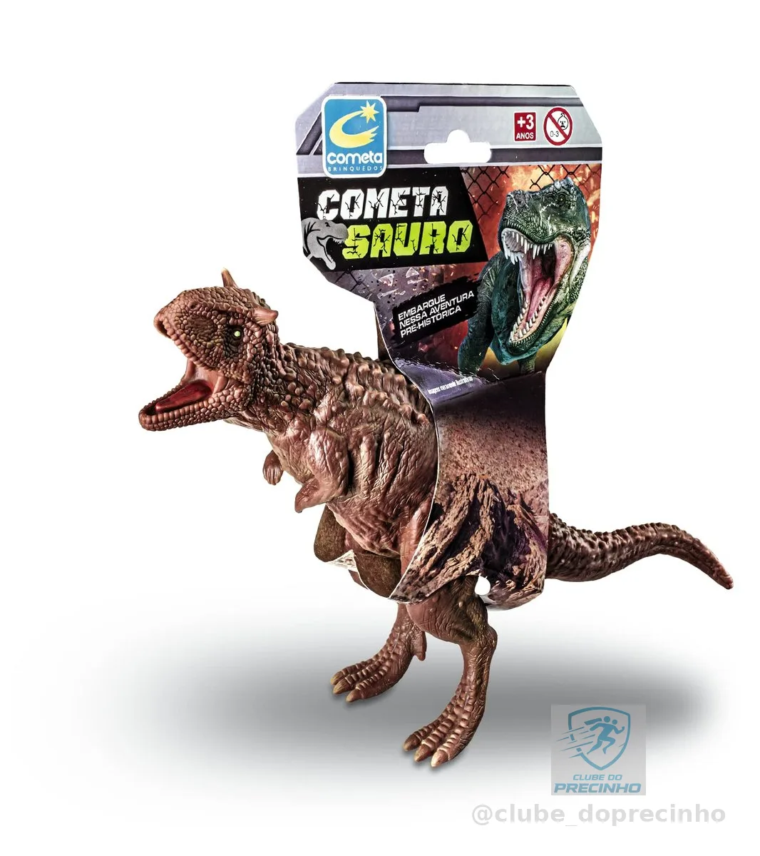 Cometa Sauro Dinossauro Carnotaurus Vinil Cartela