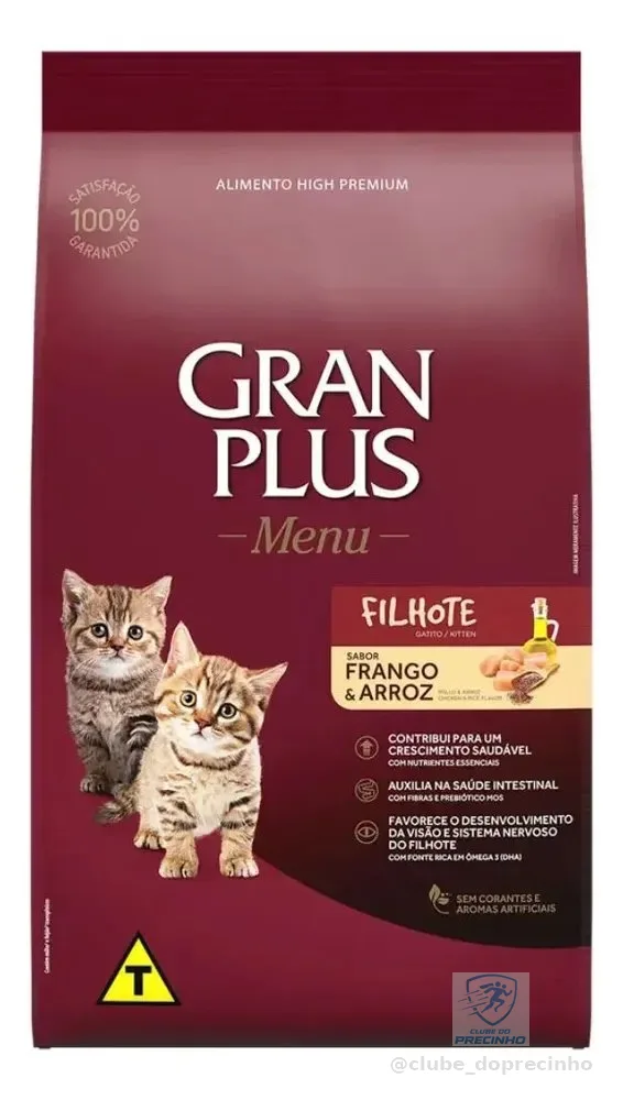 Ração Granplus Para Gatos Filhotes Sabor Frango E Arroz 3kg