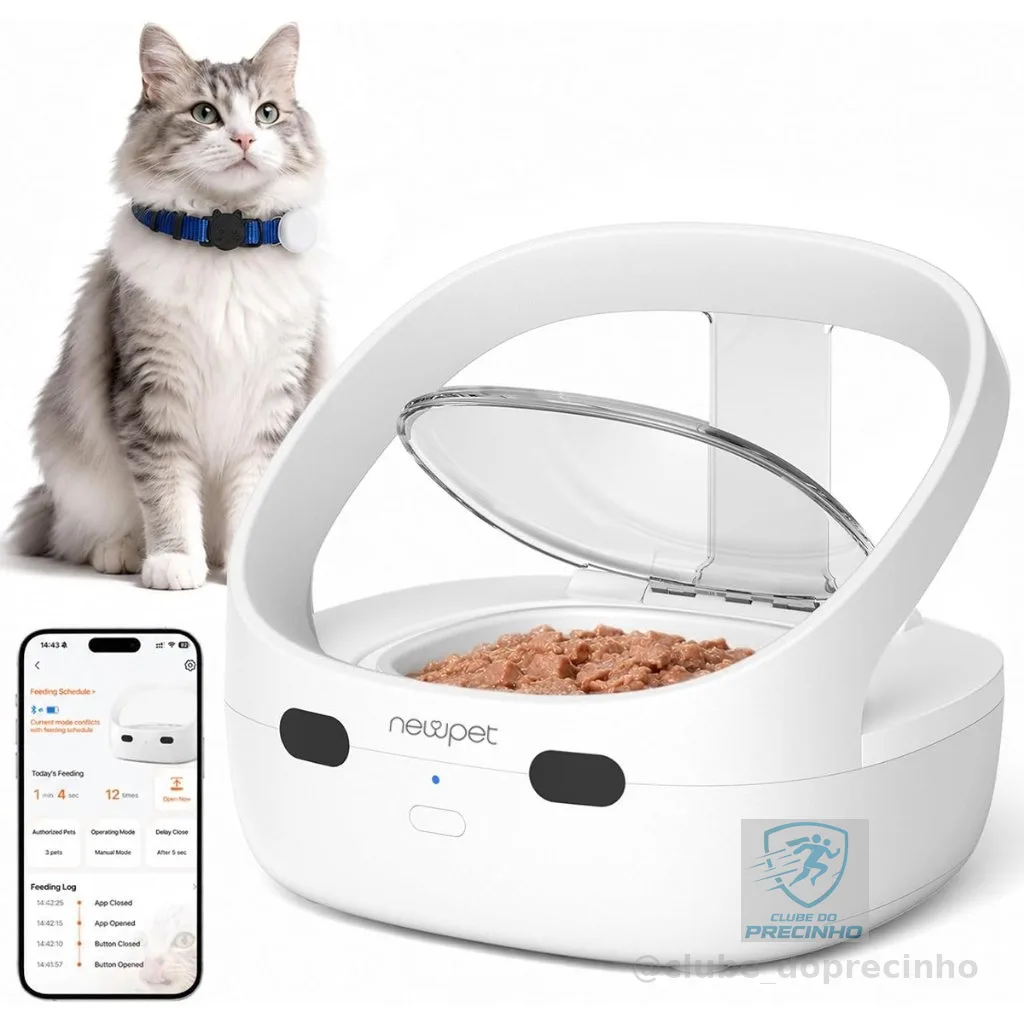 Newpet Alimentador dedicado com sensor Pet Alimentação Automatica Para Viagens Comedouro