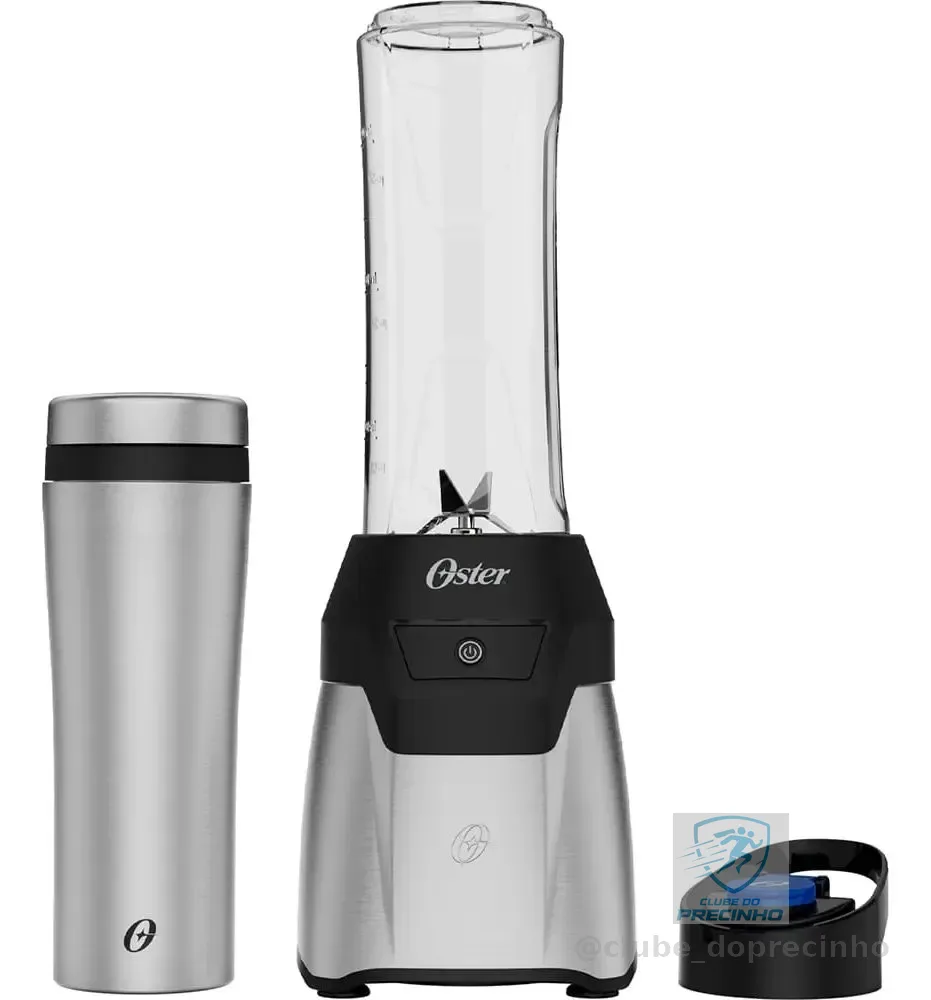 Blender Power Inox Oster Com 2 Jarras To Go Cor Prateado