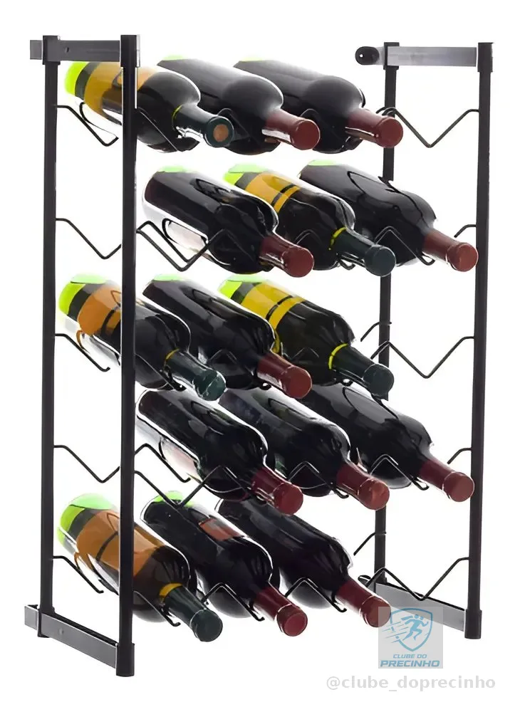 Mini Adega Aramado Metaltru para 20 garrafas de vinho