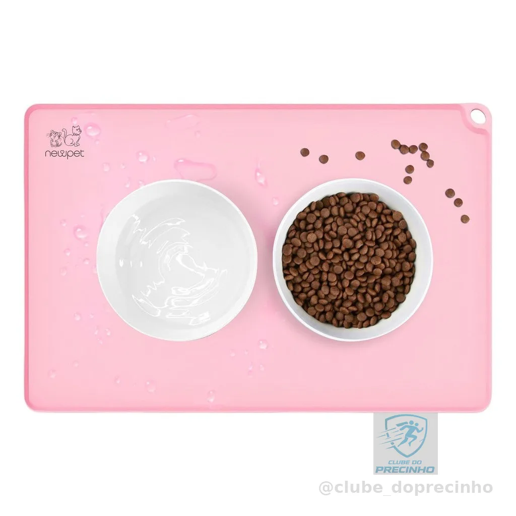 Tapete Pet Comedouro Cão Gato P Comida Água Newpet 40x50cm