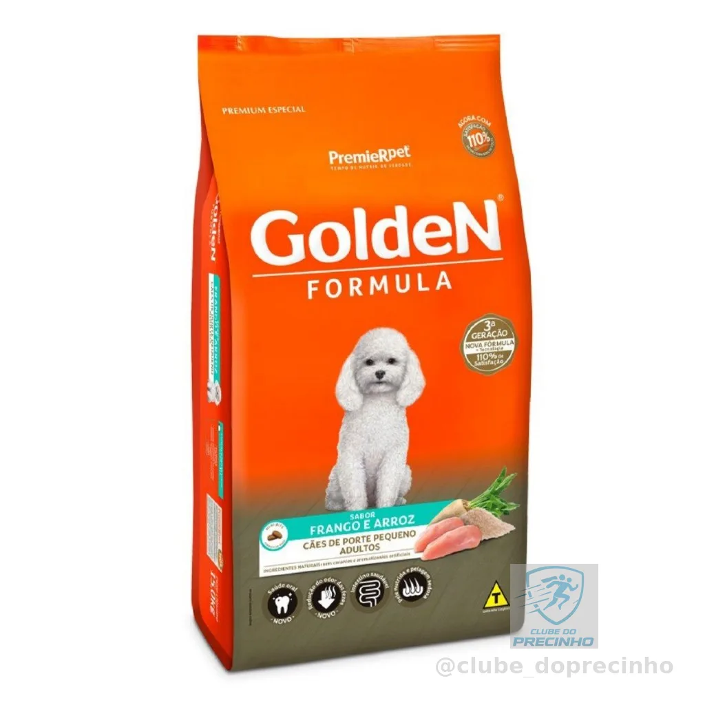 Ração Golden Formula  Cães Adultos  Raças Pequenas Frango e Arroz Mini Bits 15kg